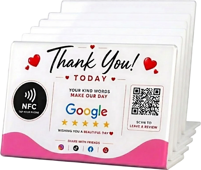 6 Standing NFC Displays
