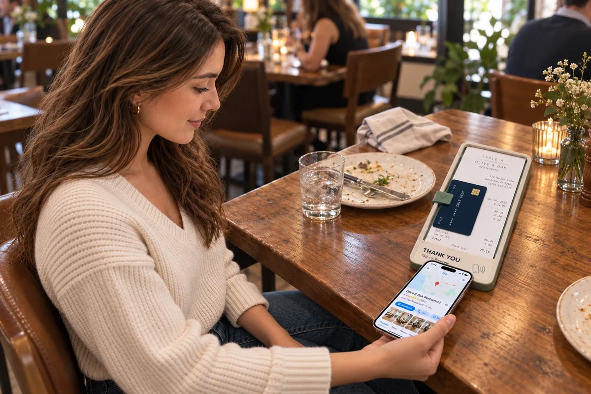 On Restaurant Tables